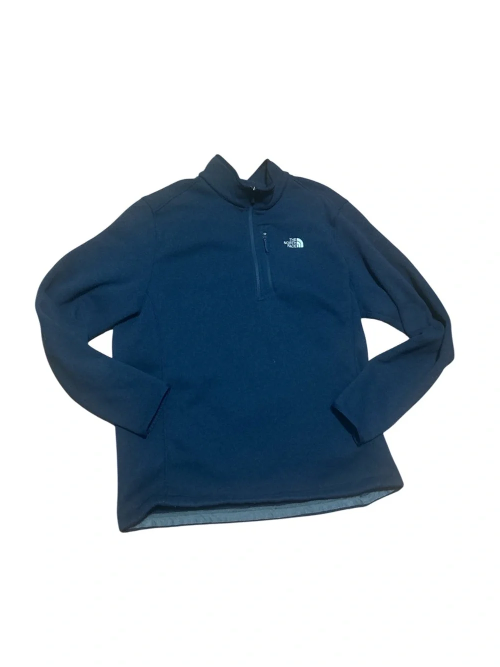 The North Face Men XXL Navy Blue 1/4 Zip Fleece Pullover Outdoor Hiking